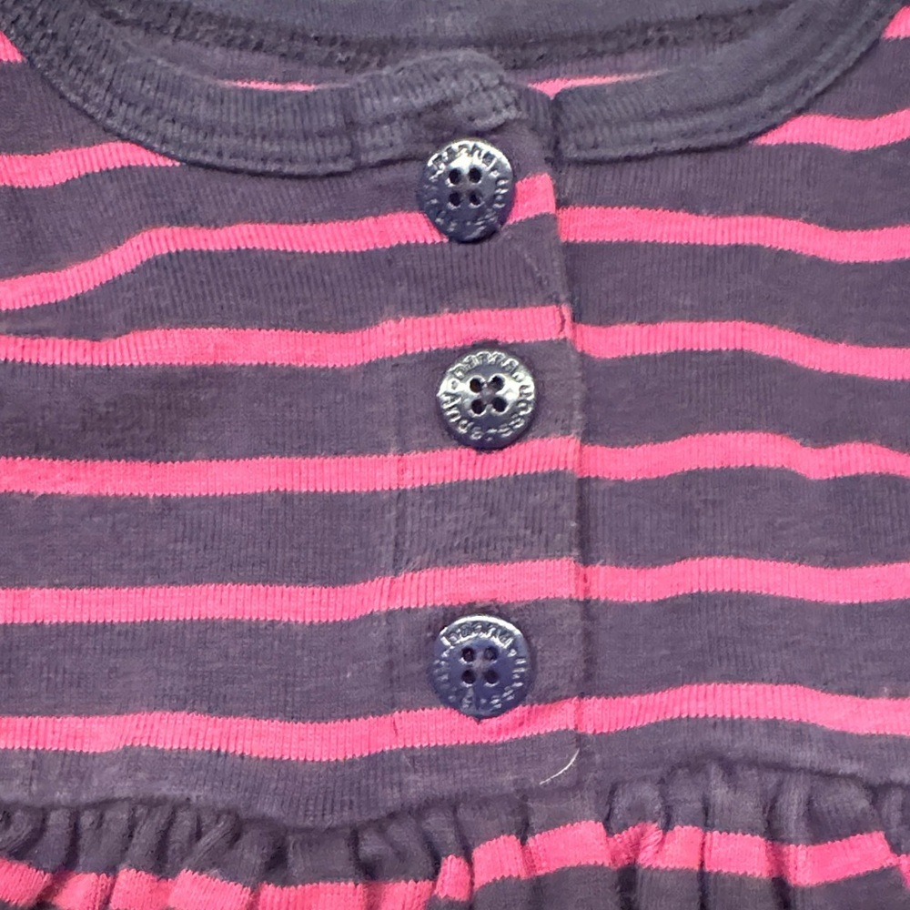 Hanna Andersson Purple and Pink Striped Dress - Picture 3 of 3